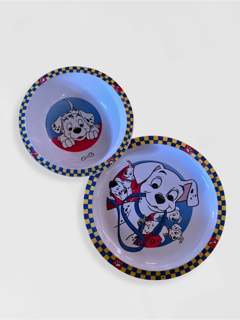 VTG 101 Dalmatian plate and bowl set
